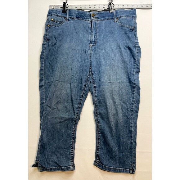 Jessica London jeans womens 18 37 x 20 high rise blue work - Picture 1 of 11